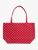 Twister Star Tote Bag - Dot Red