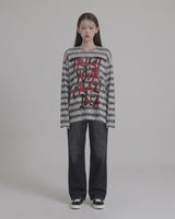 (UNISEX)トラスト ストライプ ニット