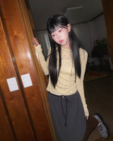 (2color) Rose Two-Way Drawstring Midi Skirt