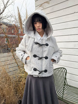 (WOOL) ブークレダッフルショートコート