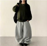 Sewing Dotom Balloon Fit Round Knit