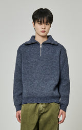 HALF ZIP UP KNIT