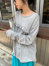 26FW★ [BAONHAUS] コイレン フリル ロングスリーブ Tシャツ
