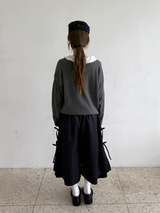 lace frill blous