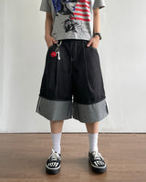 Rollup Bermuda Denim Pants