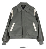 Stadium varsity collar jacket