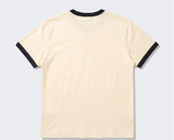 エッセンシャルスタンダード半袖リンガーTシャツ クリーム