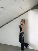 フリルブラウススリーブレス