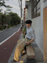 Vice shoulder half-zip muscular sleeve T-shirt