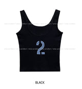 Didi numbering crop sleeveless