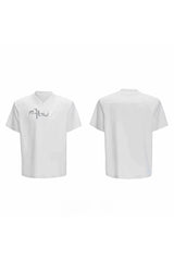 イリデセントデコンストラクテッドVネックTシャツ