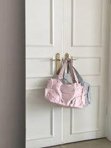 Vintage Wide Multi-Pocket Leather Shoulder Bag