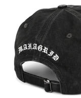 VINTAGE WASHED SLASH LOGO BALL CAP_CHARCOAL