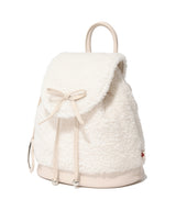 Clover Heart Fluffy Backpack Ivory