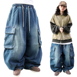 Wide Y2K Cargo Balloon Pants