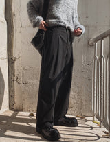 Tough Stripe Wide Slacks