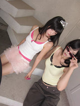 EatmePlz tri-color tank top summer camisole