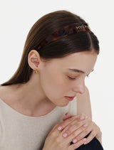 26SS★Essence Logo Stone Wide Hairband
