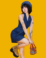 julia holder denim dress
