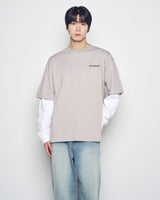 25FW ダブルレイヤーADLV長袖Tシャツ ライトグレー