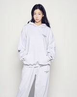 25FW BORDER LINE BASIC LOGO HOODIE MELANGE