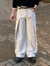 ヘネロ オーバー ピンタック パンツ