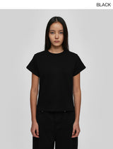[B-BASIC] Round Neck Standard Brushed Short Sleeve Tee