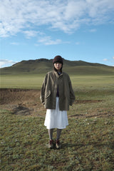 Regular half-neck night jacket (3color)