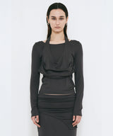 2WAY DRAPE LONG SLEEVE 