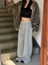 [Unisex] ファー2ウェイフードジップアップ(4color)