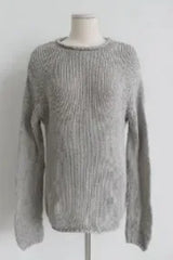 CHUNKY KNIT OVERSIZED PULLOVER (4COLORS!)