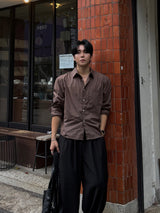 Core pocket crop shirt