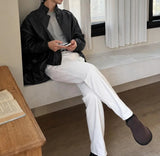 ASCLOバックバンディングデニムパンツ (White)