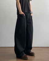 Goth Black Denim Pants