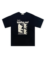 KIDDING CAT PRINTING SHORT-SLEEVE T-SHIRT