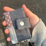 デニムパッチカードウォレット