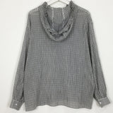 Cool Frill Hoodie Check Shirt (2color)