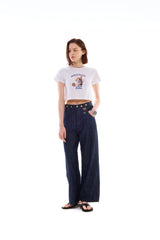 ラビットキャットクロップTシャツ