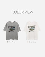 Mici プリント半袖Tシャツ