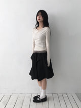 Ribbon Drape Tee