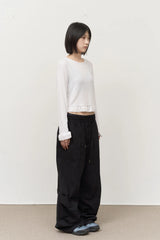 (W) Felt Frill Top