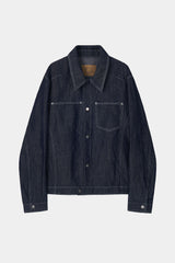 Linen Engineered Jacket (Indigo)