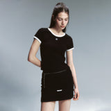 Essential Contrast T-shirts Black