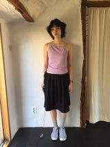 クアスクエアネックスリーブレストップス (6color)