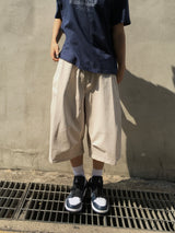 Mio Basic Pintuck Bermuda Pants 2C