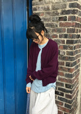 [unisex] Fides Stripe Over Fit Long Sleeve Tee