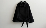 Pony Thick Belt Double High Neck Coat