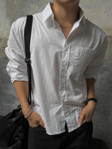 Core pocket crop shirt