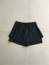 ストライププリーツキュロットスカート