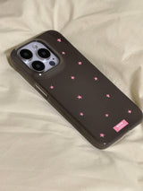 witty star rain case (brown+pink)